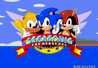 SegaSonic The Hedgehog (Japan, rev. C) Title Screen